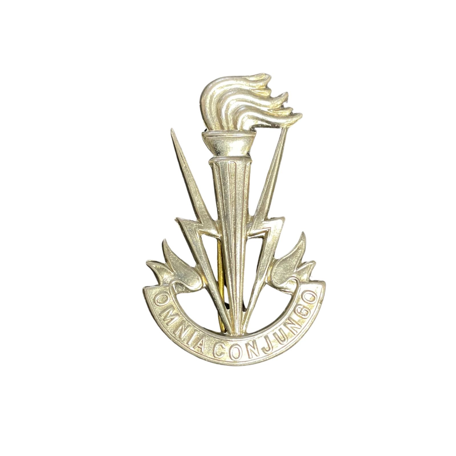 Belga Hadsereg Híradó tiszti sapkajelvény