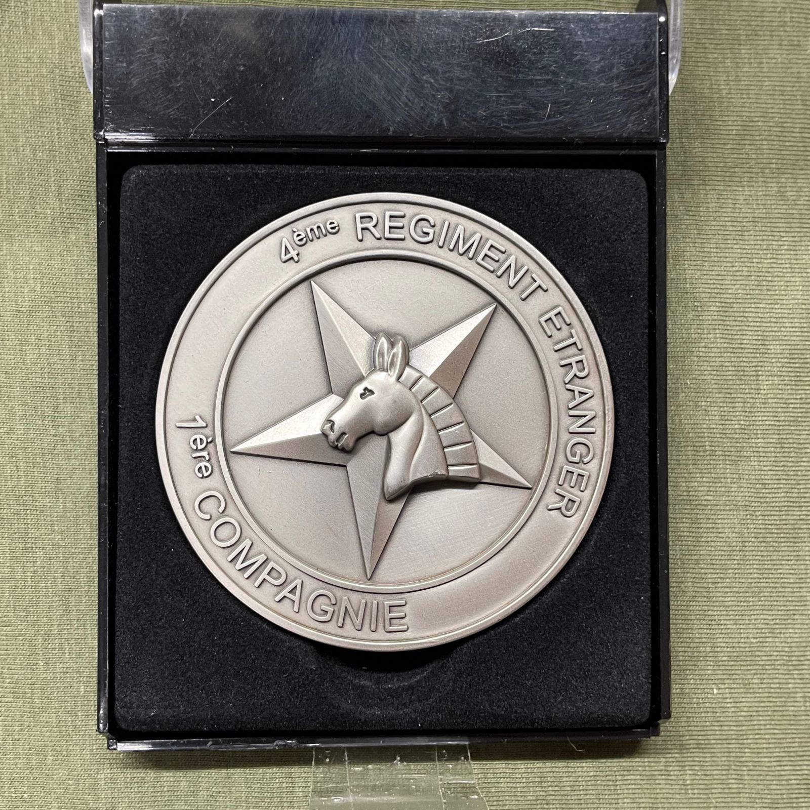 Francia Idegenlégió plakett, 4ème Régiment Étranger, 1ère Compagnie