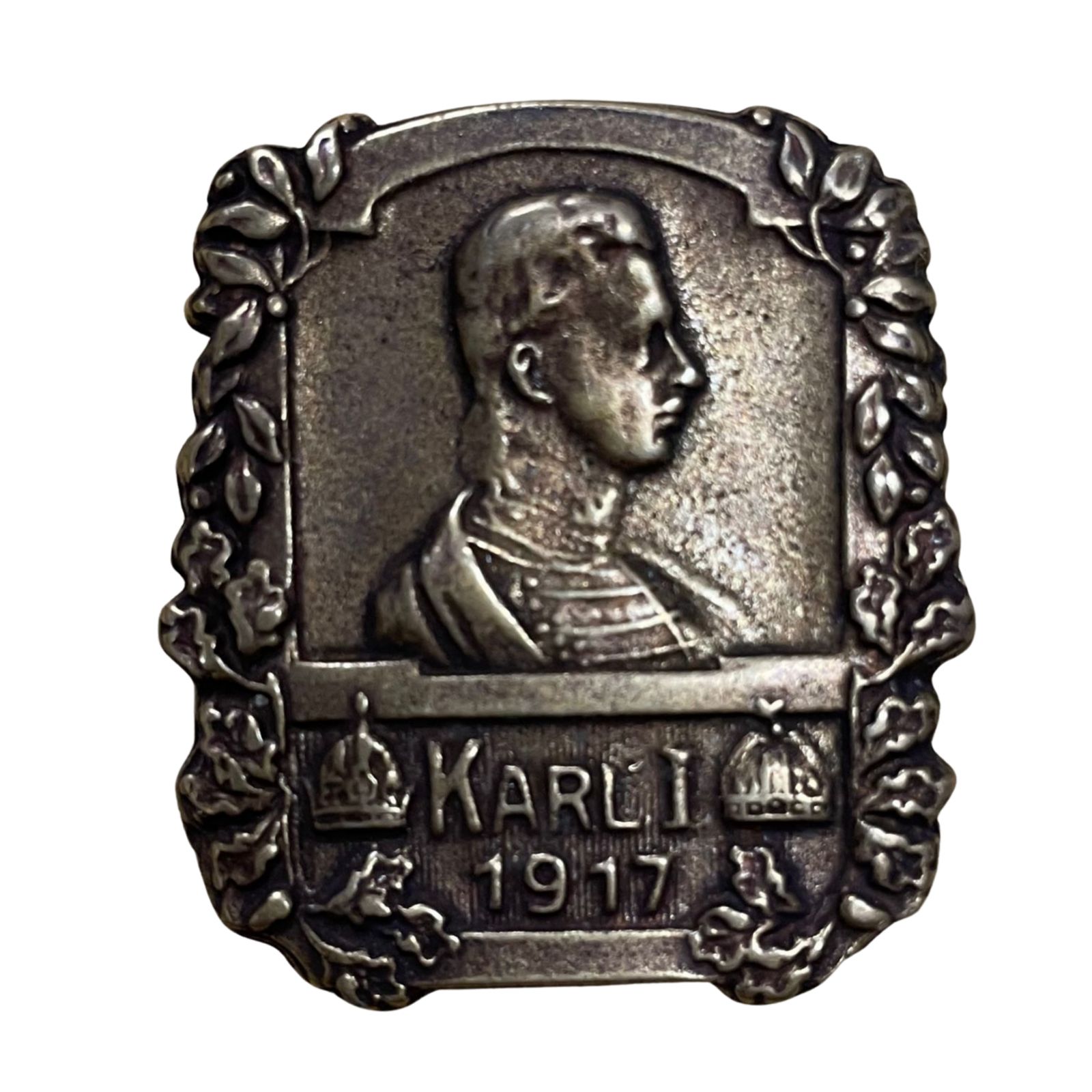 1. Világháborús IV.Károly jelvény, másolat