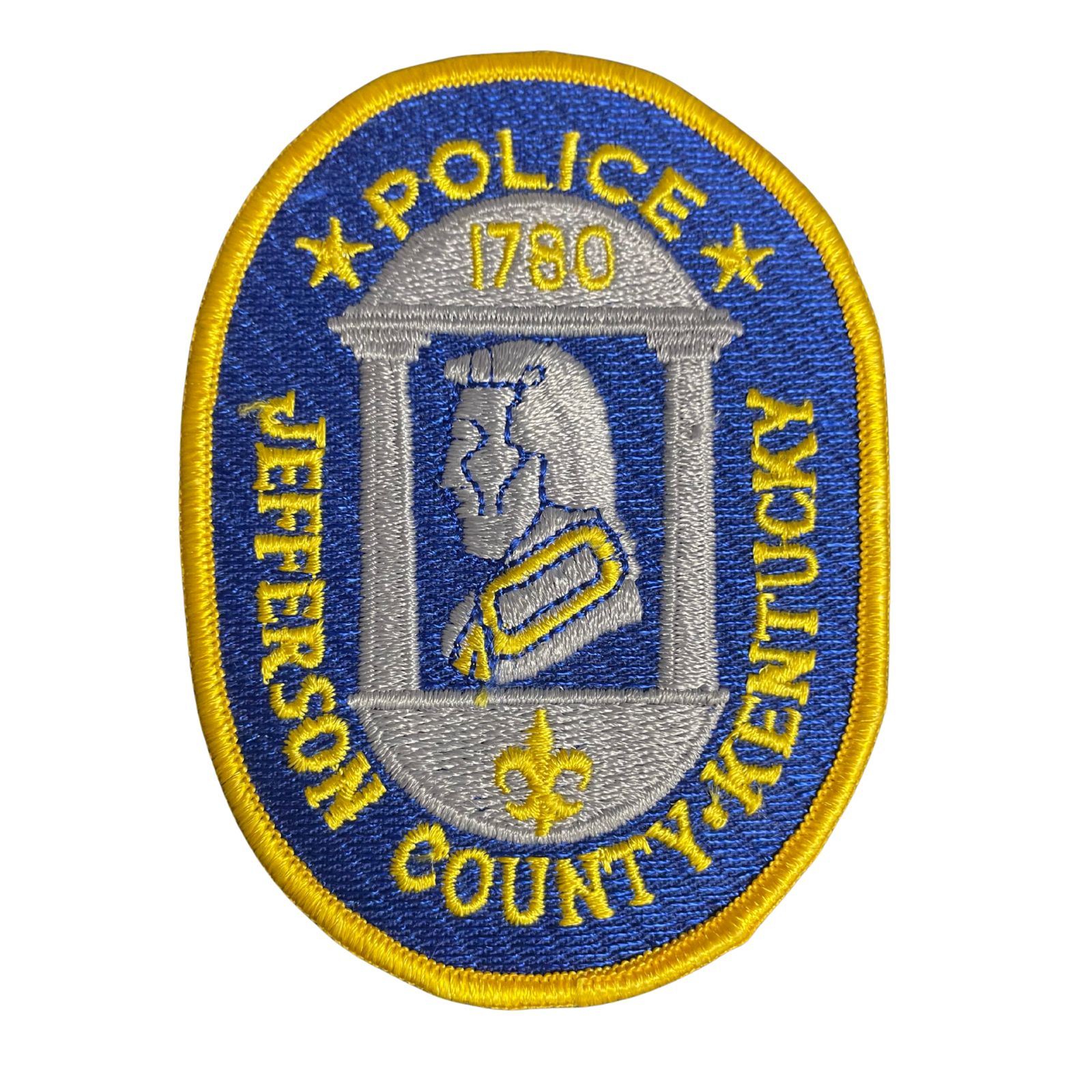 USA rendőr Jefferson County Kentucky Police hímzett felvarró