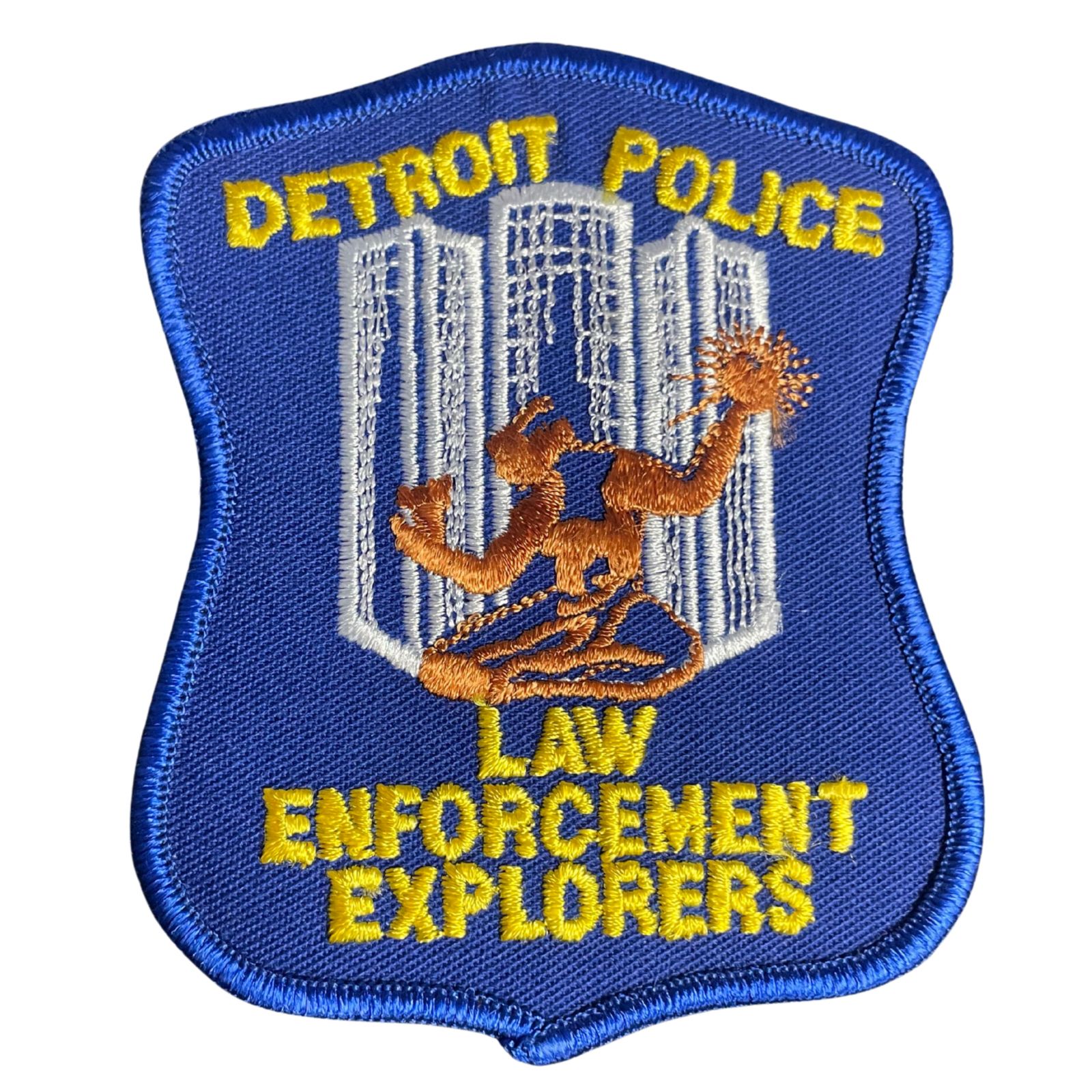USA rendőr Detroit Police Law Enforcement Explorers hímzett felvarró