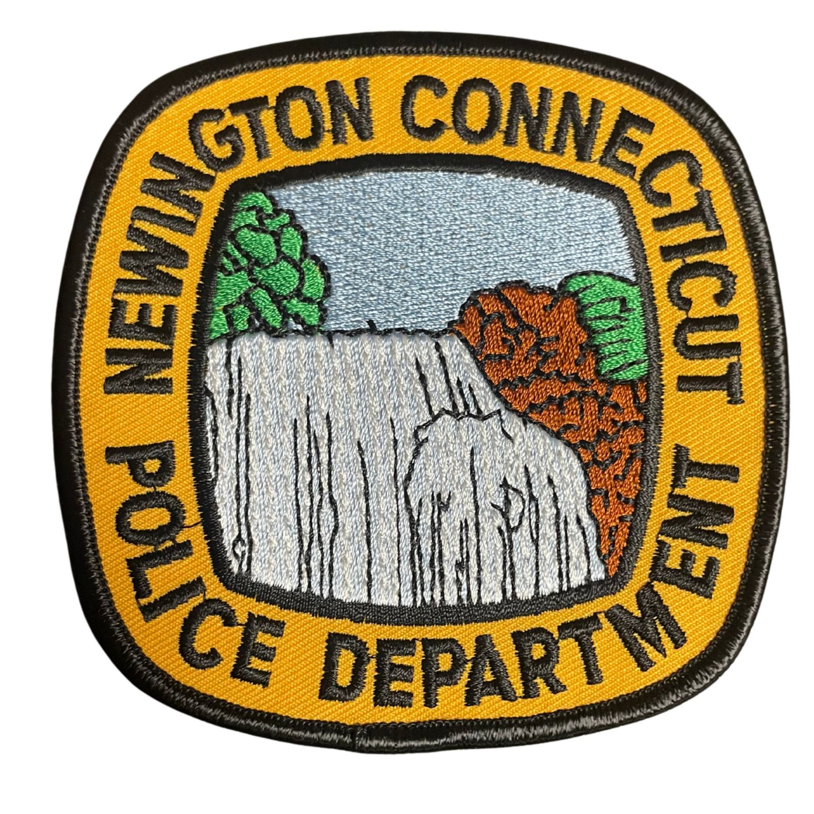 USA rendőr Newington Connecticut Police Department hímzett felvarró