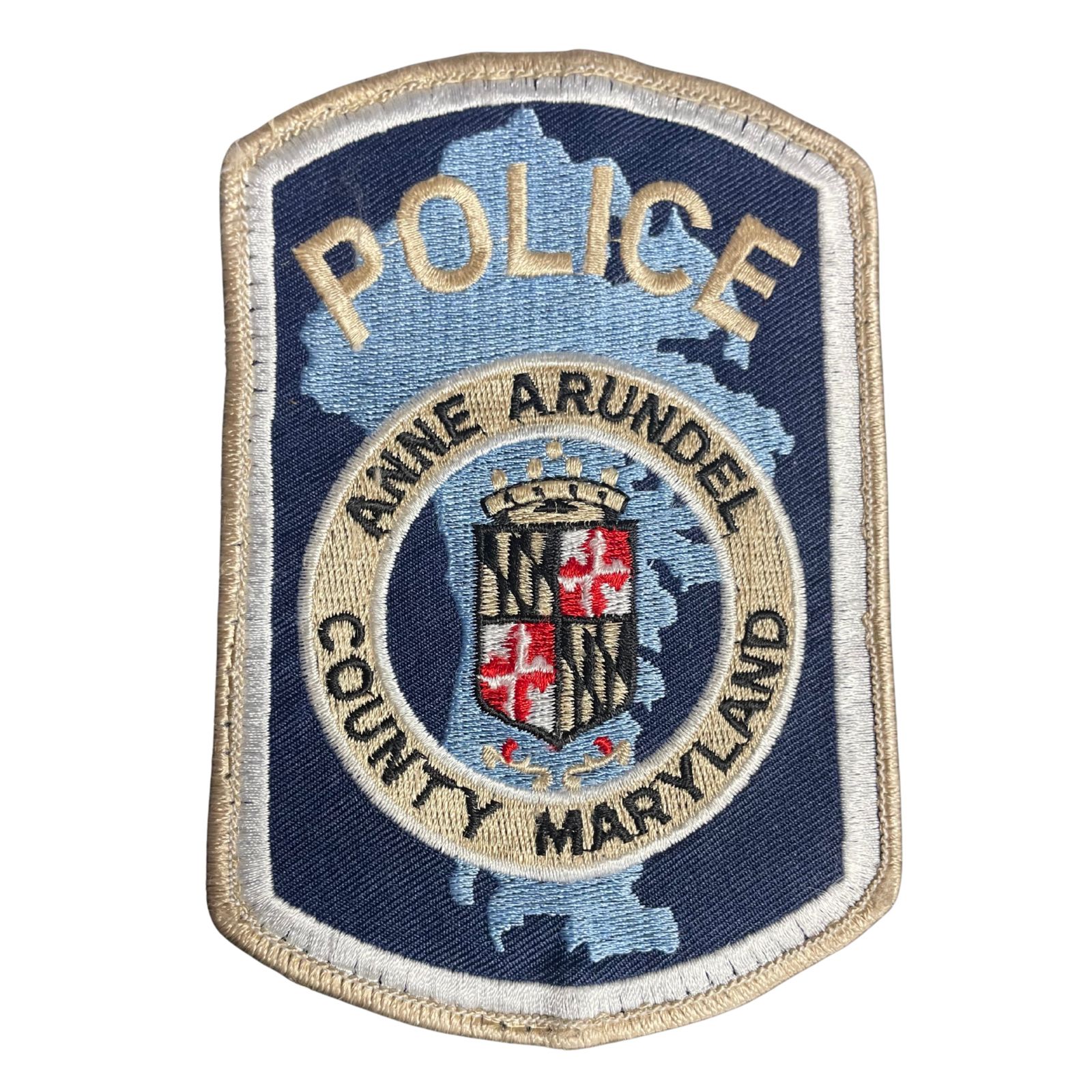 USA rendőr Anne Arundel County Maryland Police hímzett felvarró
