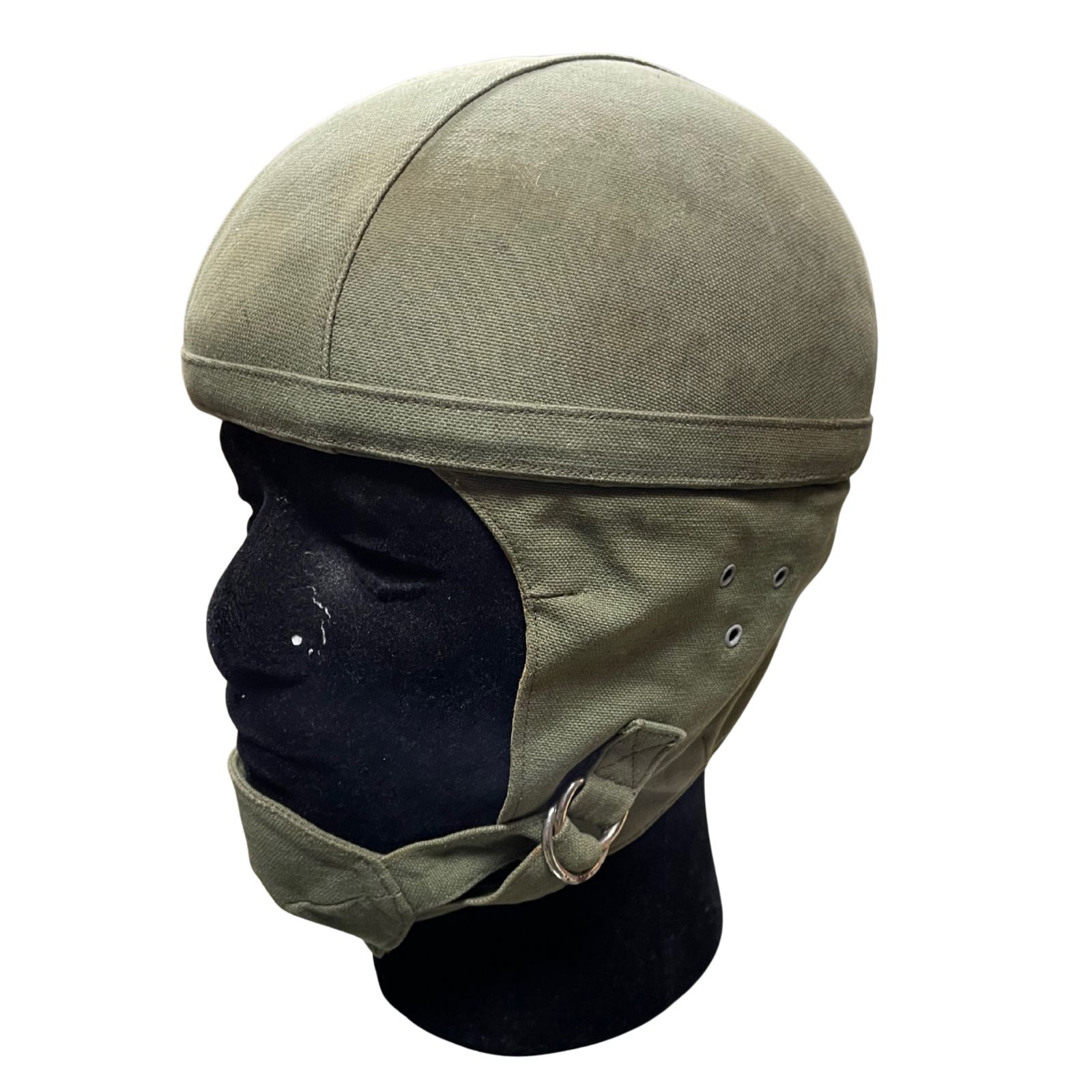 Indokínai háborús francia zöld parafa ejtőernyős sisak