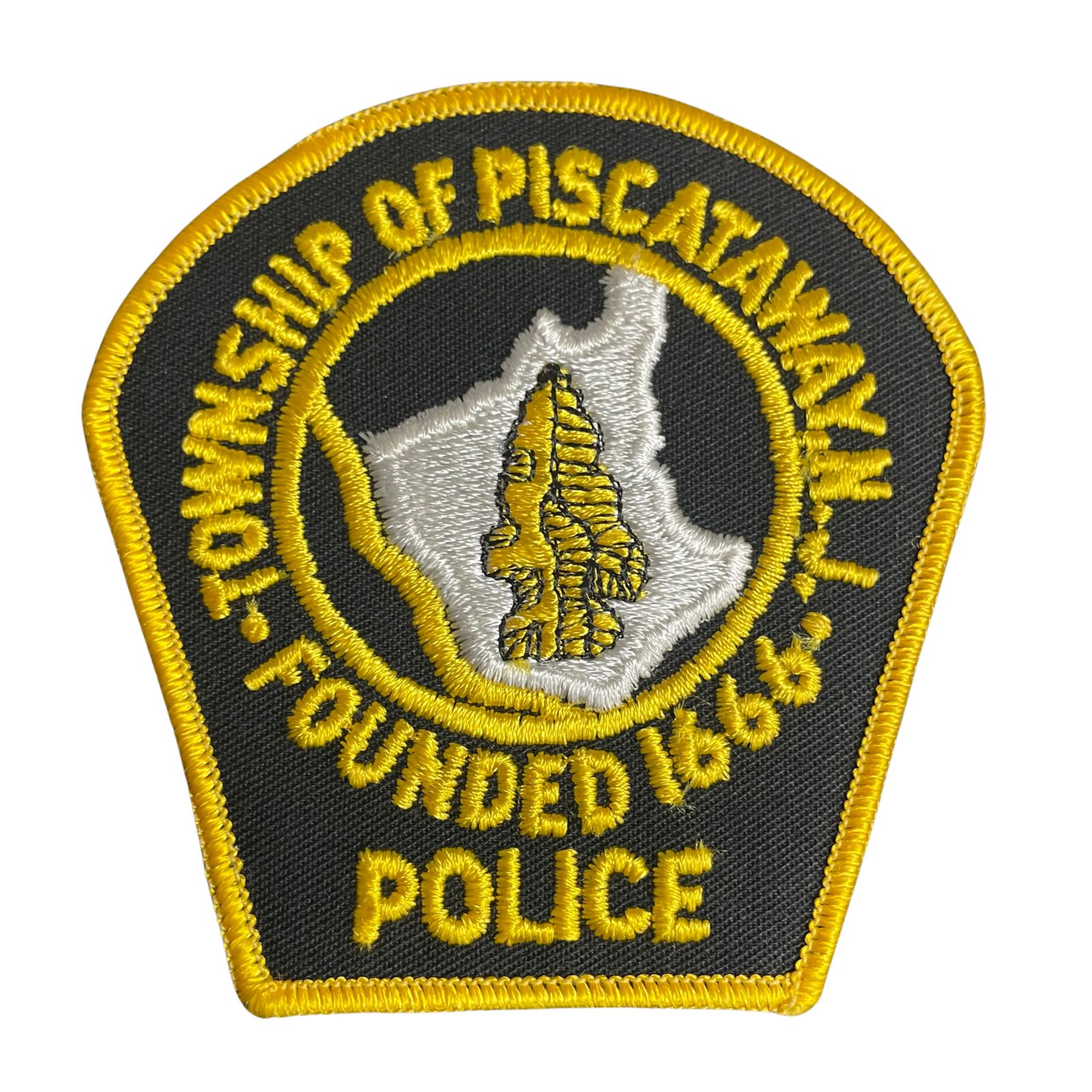 USA rendőr Township of Piscataway N.J. Police hímzett felvarró