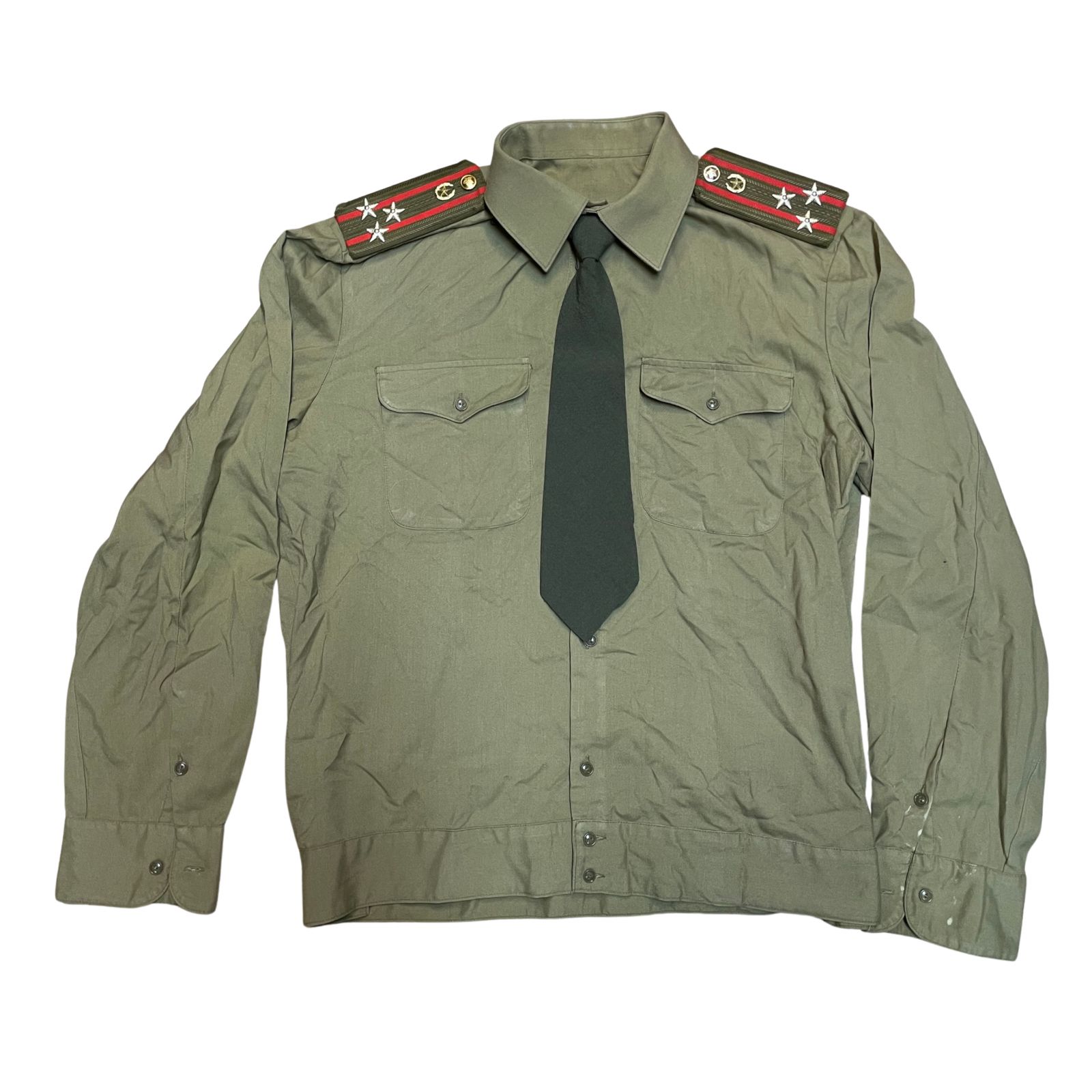 Szovjet hidegháborús 1969M főtiszti köznapi ing és nyakkendő