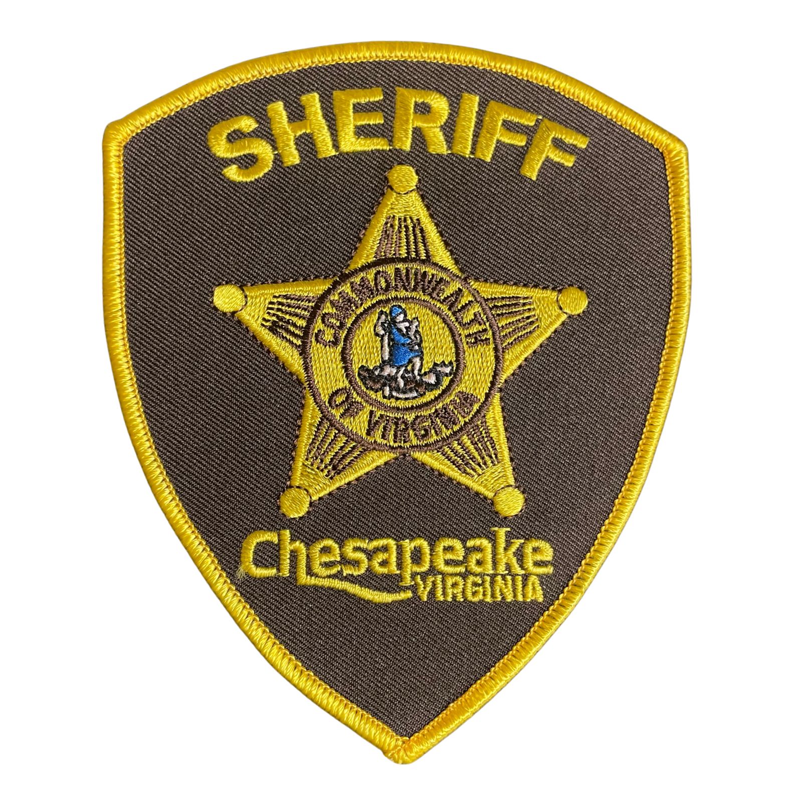 USA rendőr Chesapeake City Sheriff rendvédelmi felvarró