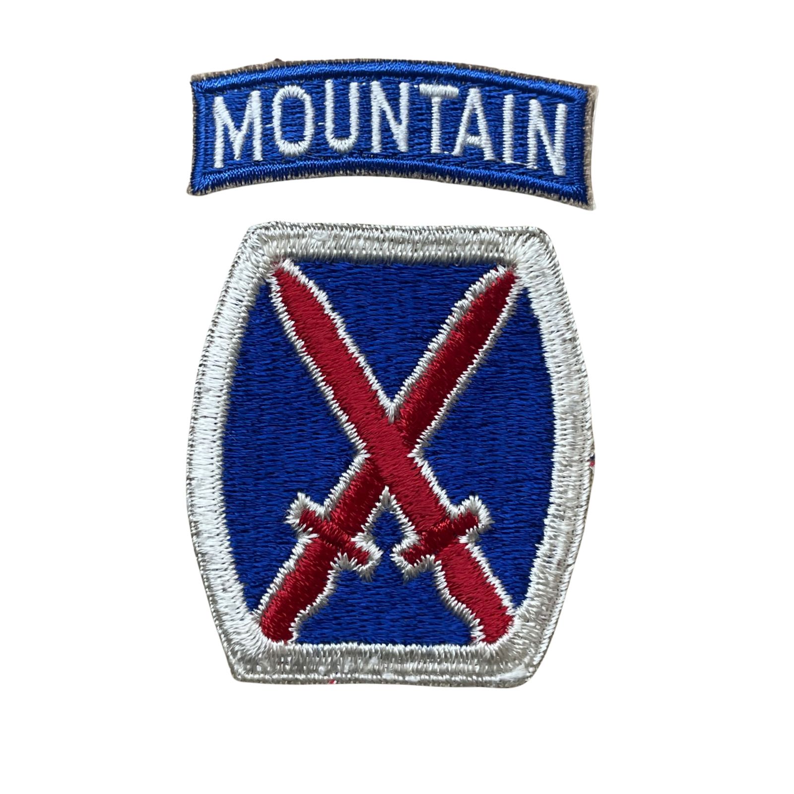 US Amerikai 10. Hegyihadosztály felvarró tabbel, eredeti