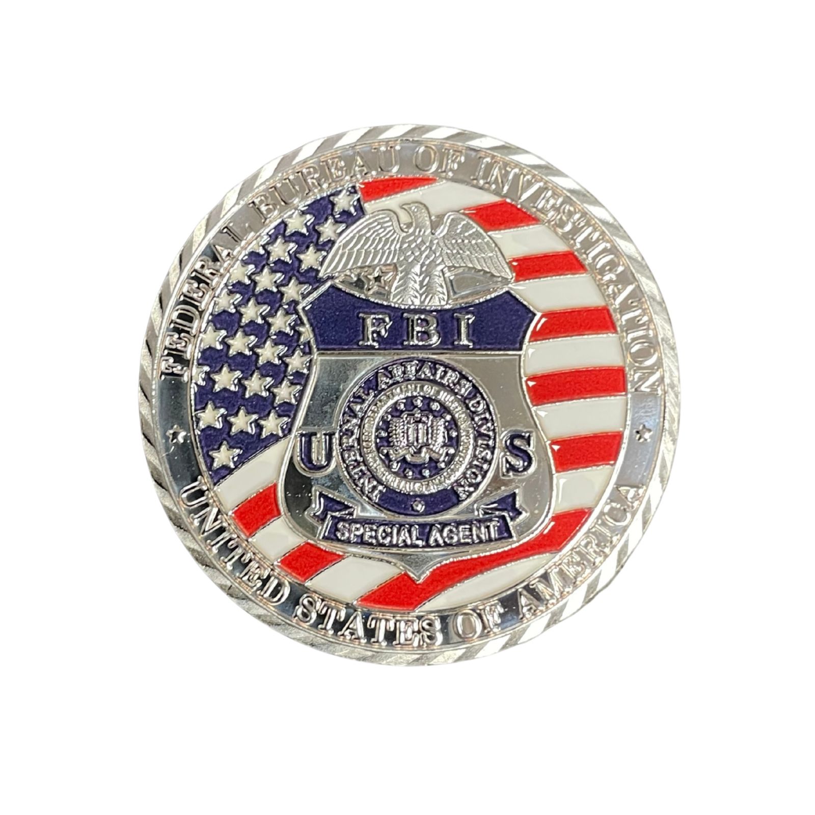 "FBI Special Agent" coin, ezüst