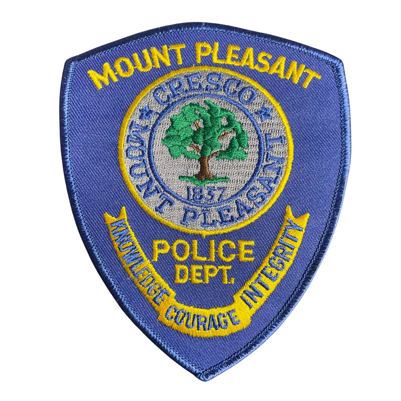 USA rendőr Police Dept. Mount Pleasant felvarró
