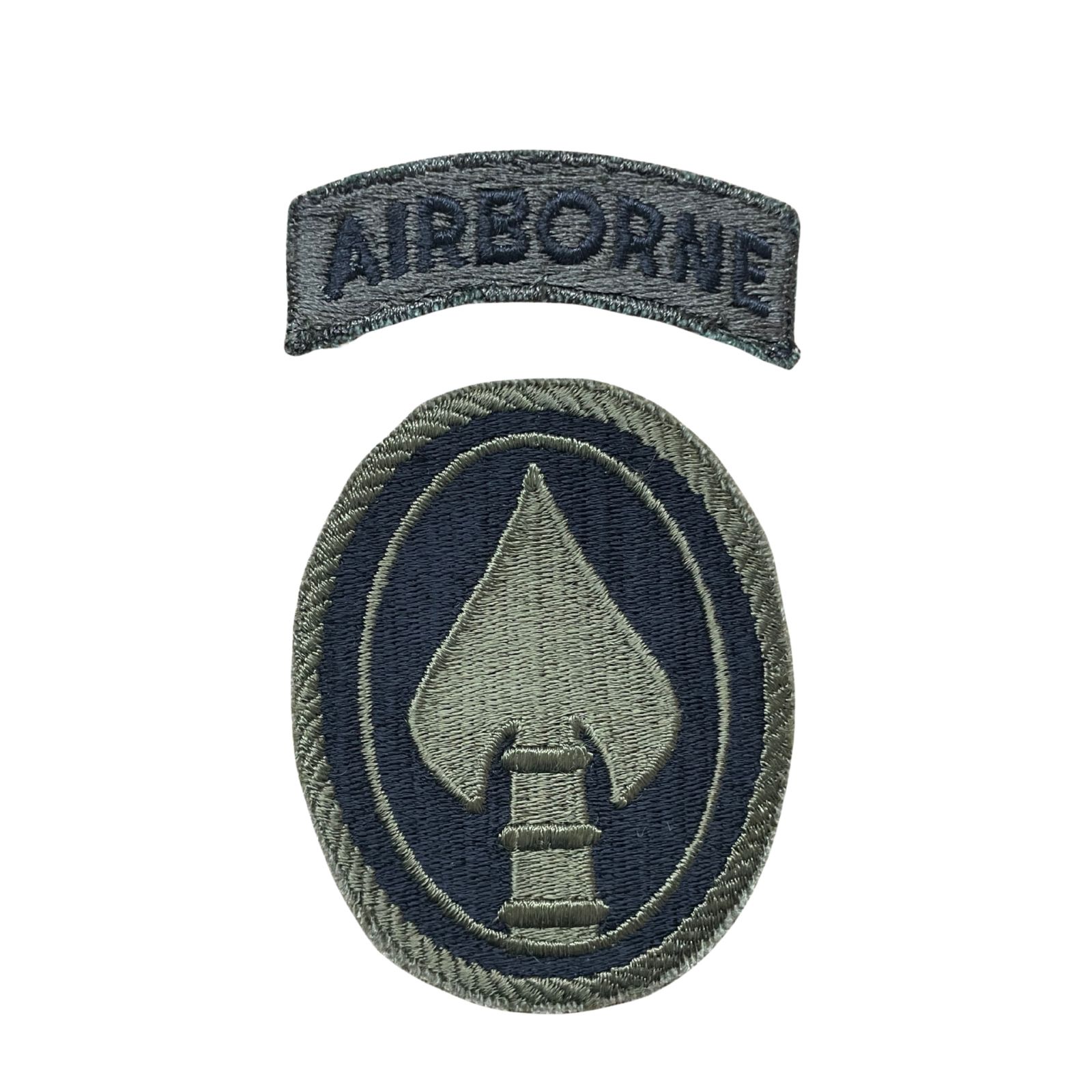 US Amerikai Különleges Műveleti Parancsnokság (USSOCOM) felvarró Airborne tabbel, eredeti csökkentett láthatóságú