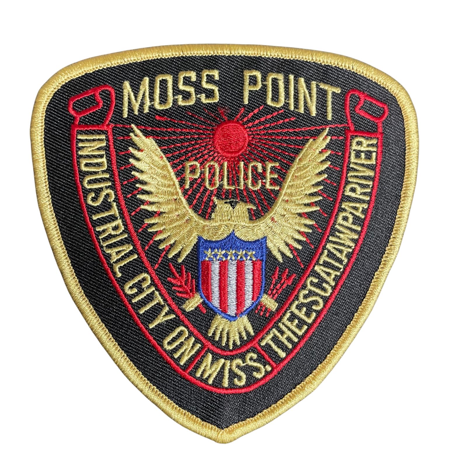USA rendőr Moss Point Police felvarró