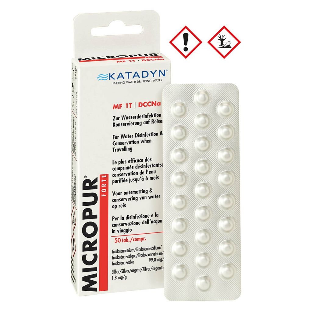 Katadyn, "Micropur Forte MF 1T", 50 db vízfertőtlenítő tabletta,