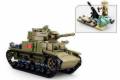 Sluban ARMY építő játék, II. Világháborús Közepes Olasz Tank, 2 in 1
