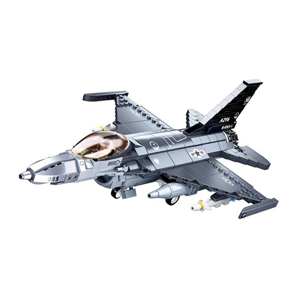 Sluban Építőjáték, F16-os Vadászrepülőgép,
