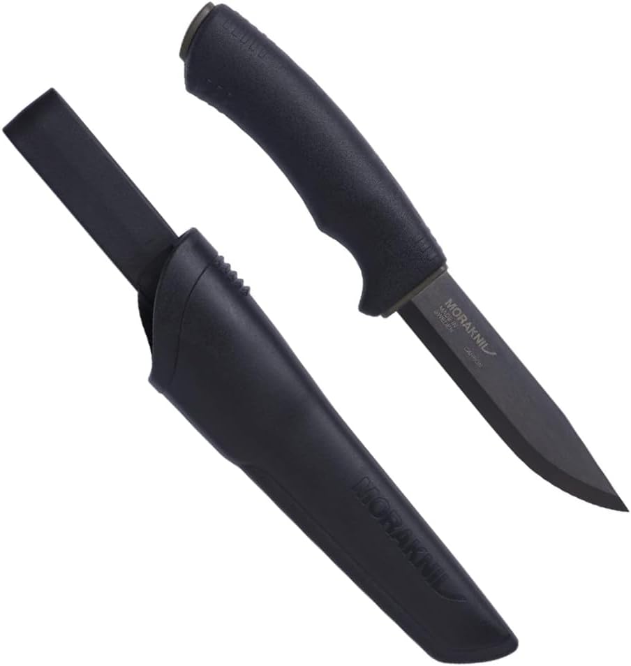 Morakniv Bushcraft Black – Szénacél Túlélőkés