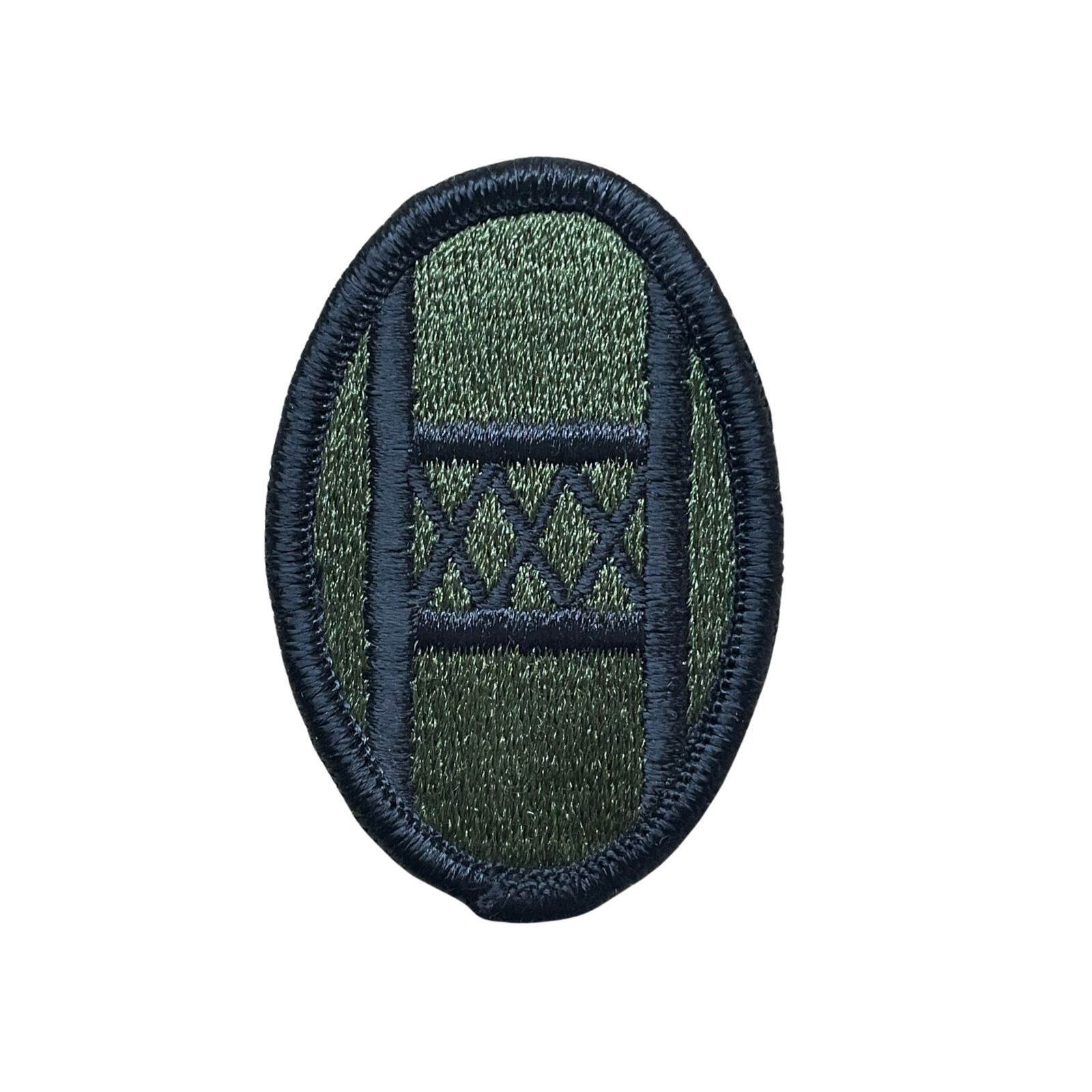 US Amerikai 30. Gyalogoshadosztály felvarró, eredeti csökkentett láthatóságú