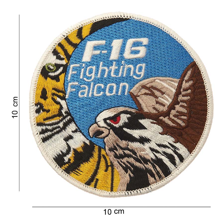 F-16 fighting falcon (tiger) felvarró