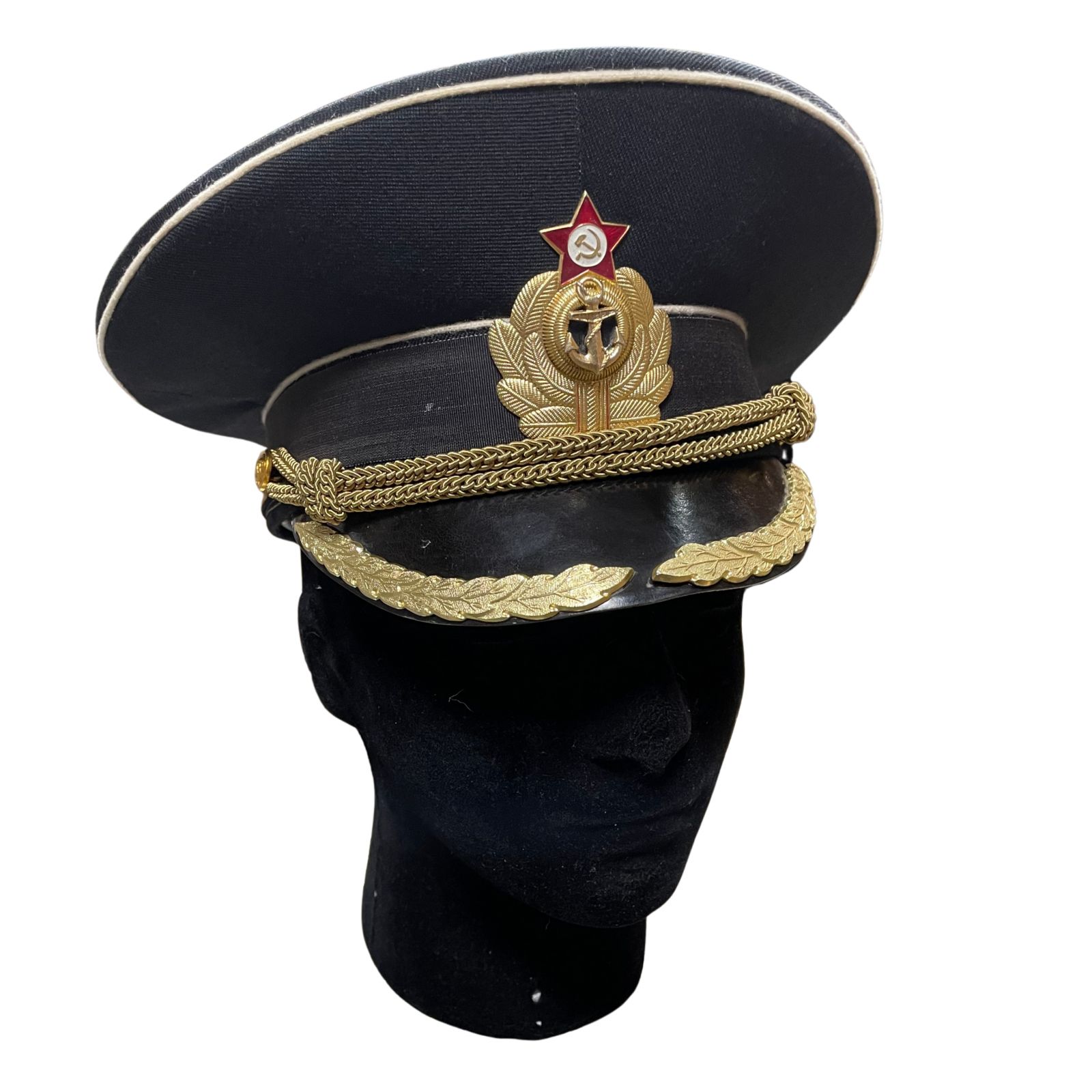 Szovjet hidegháborús 1969M főtiszti tengerész tányérsapka