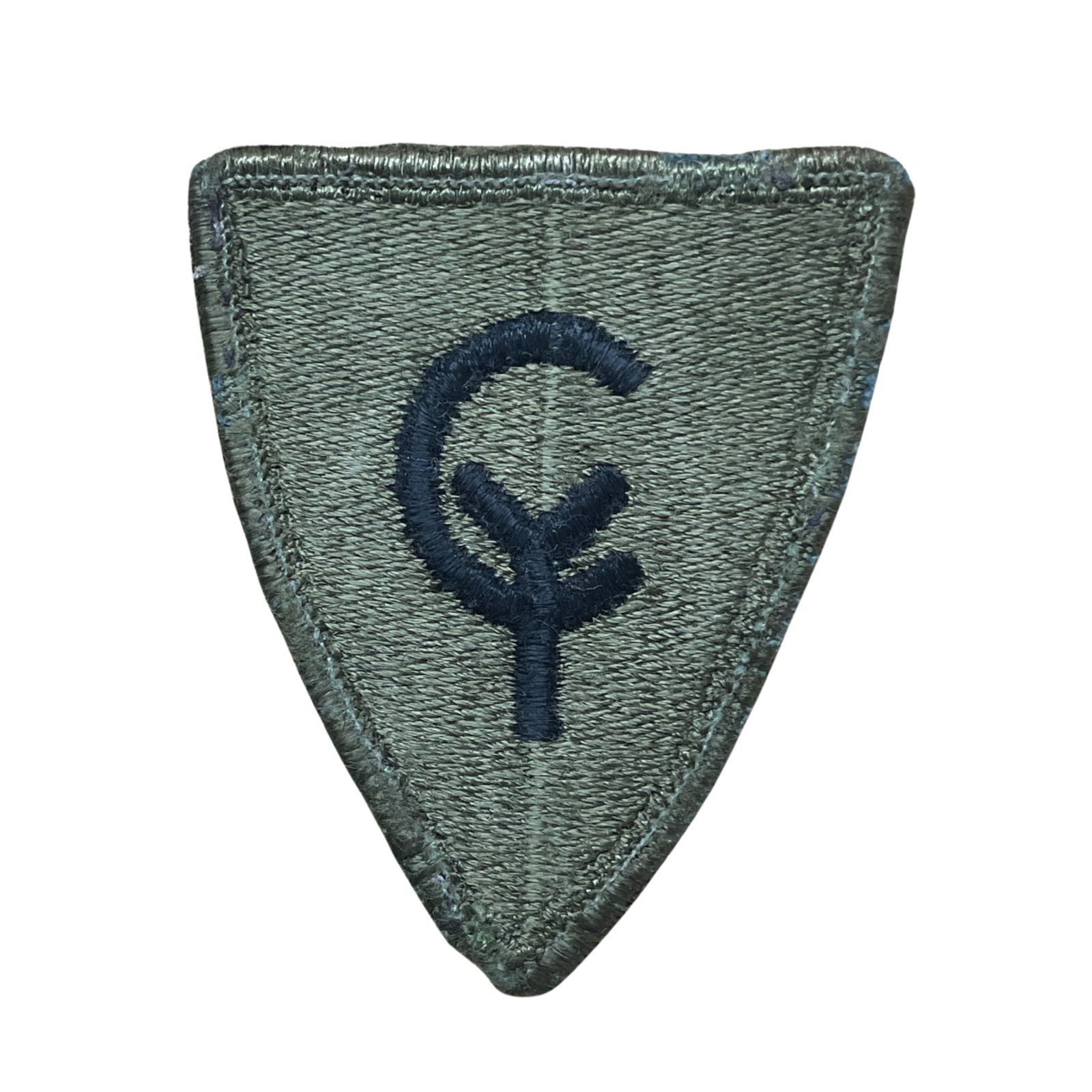 US Amerikai 38. Gyalogoshadosztály felvarró, eredeti csökkentett láthatóságú