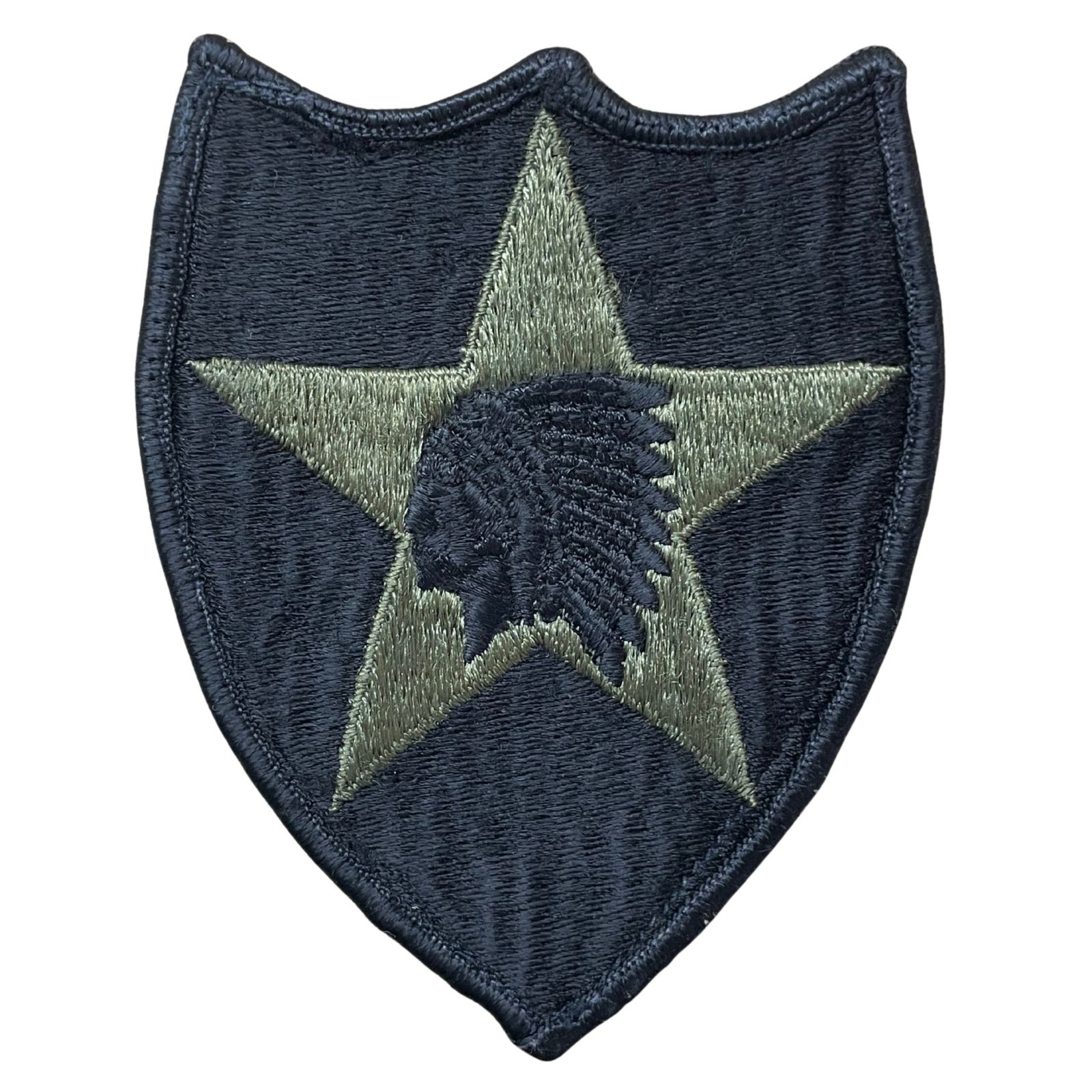 US Amerikai 2. Gyalogoshadosztály felvarró, eredeti  csökkentett láthatóságú