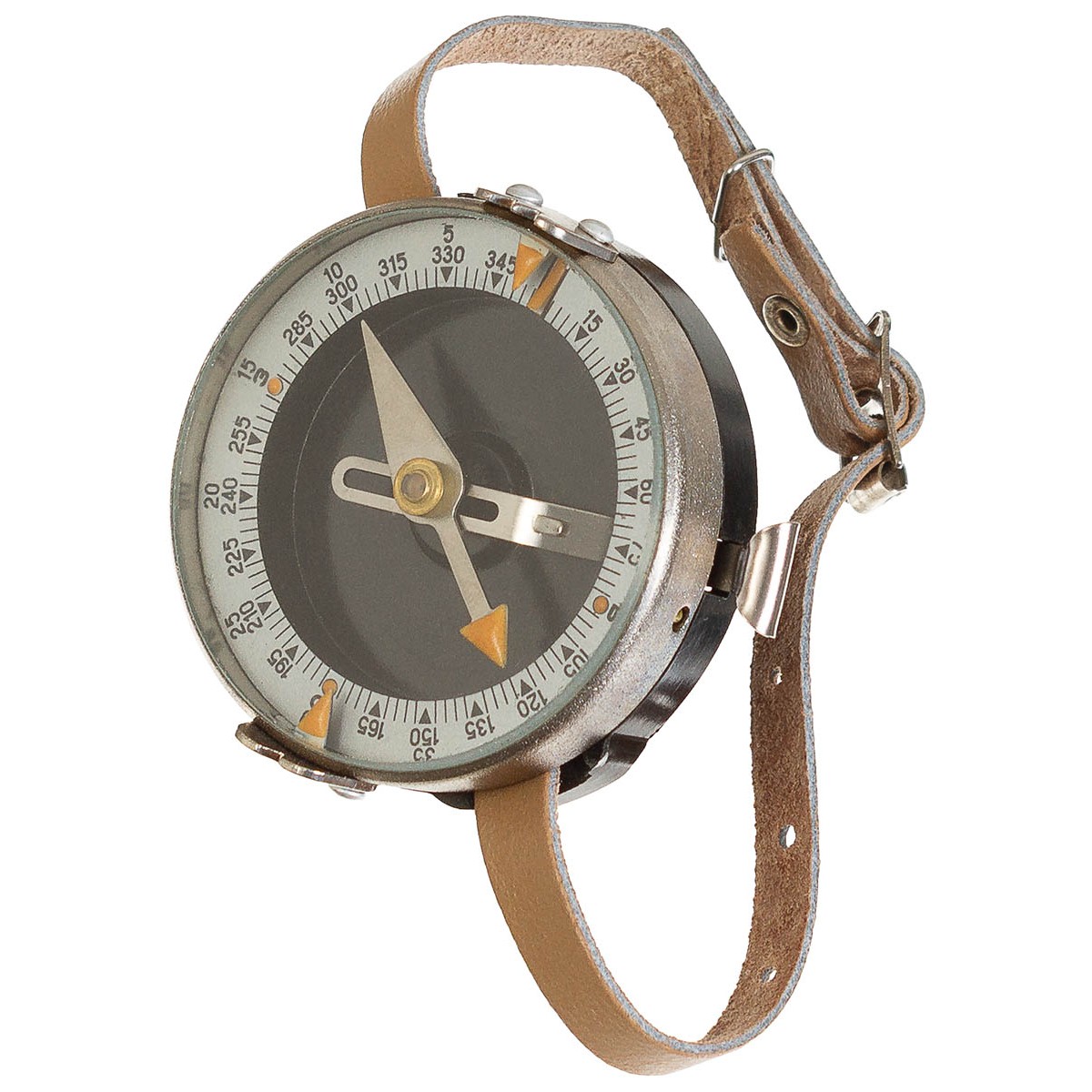 Csehszlovák Katonai Csuklótájoló – Alumínium védőfedéllel, újszerű állapotban