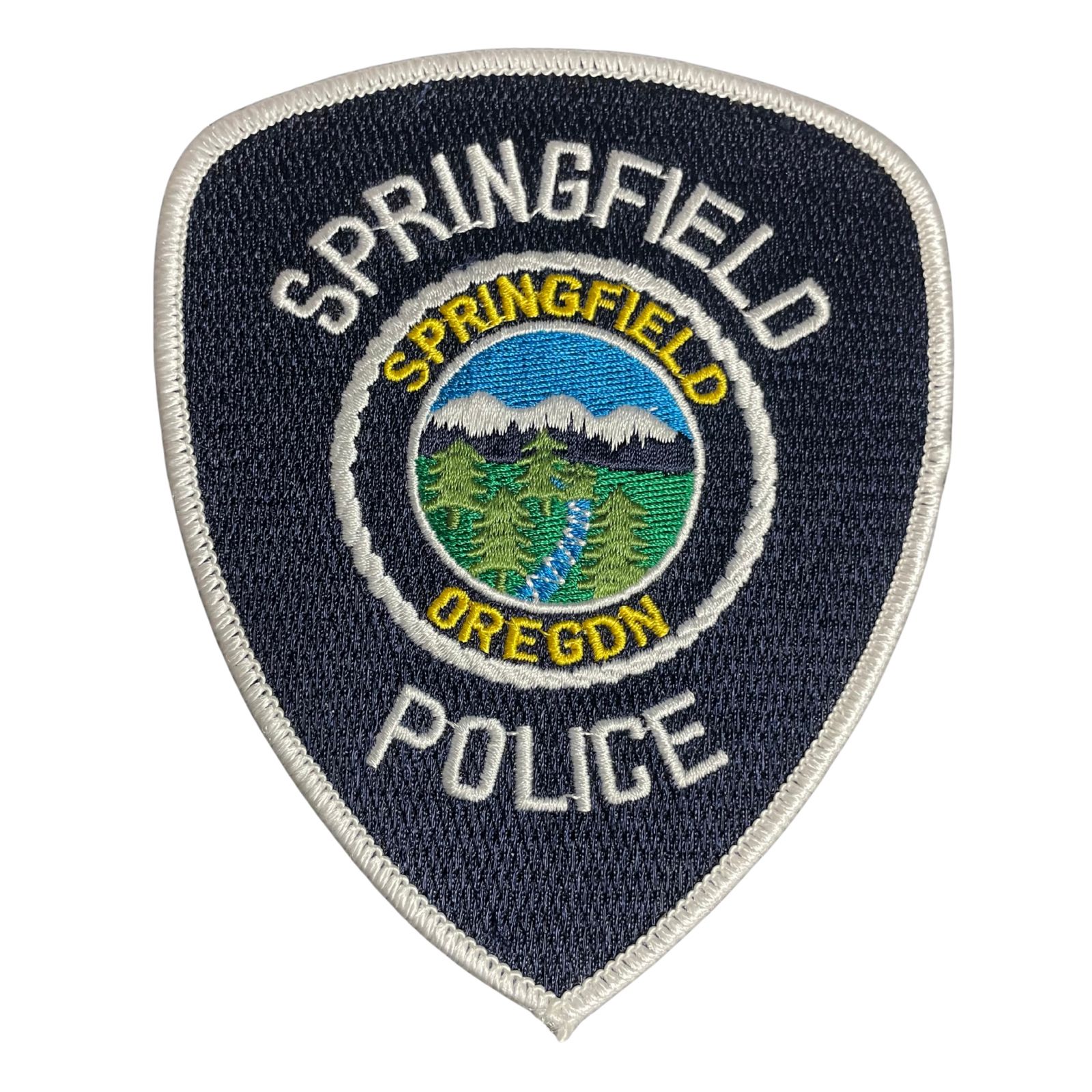 USA rendőr Springfield Oregon Police hímzett felvarró