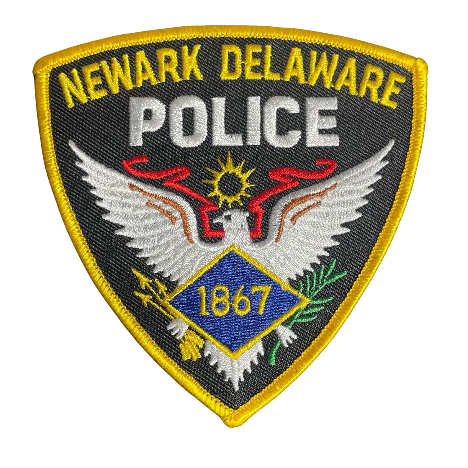 USA rendőr Newark Delaware Police hímzett felvarró