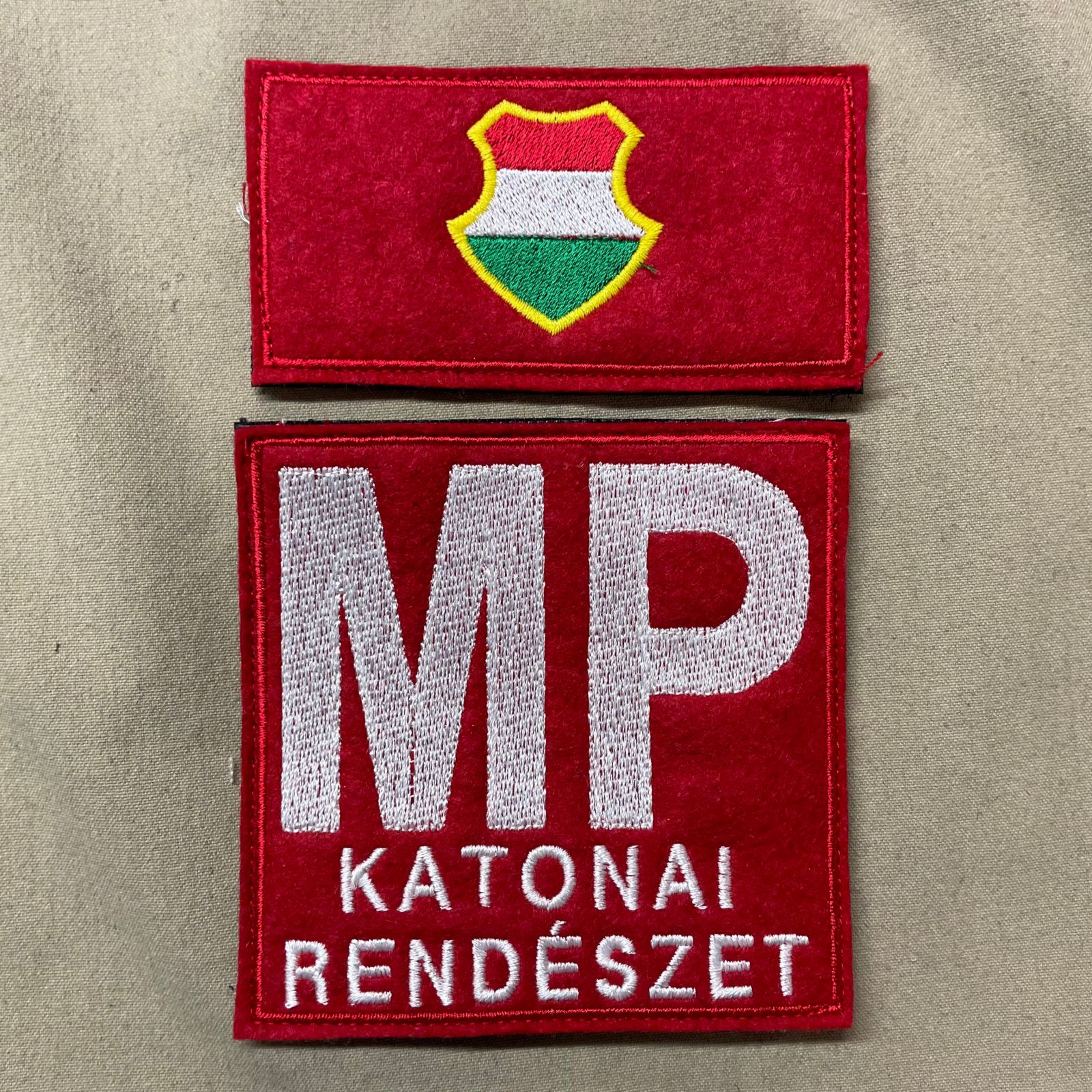 Katonai Rendészet, Tépőzáras Felvarró