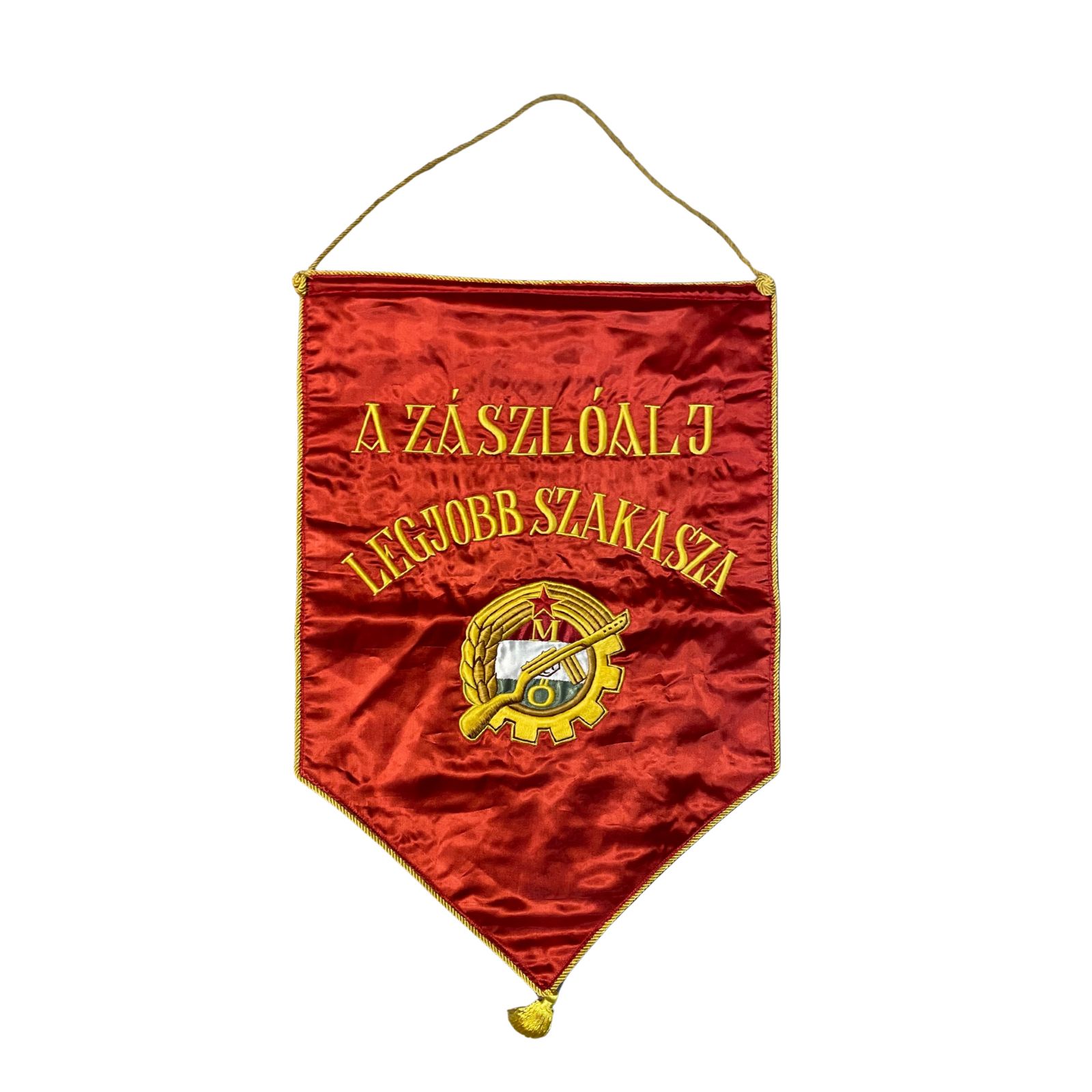 Munkásőr Zászlóalj Legjobb Szakasza mozgalmi zászló
