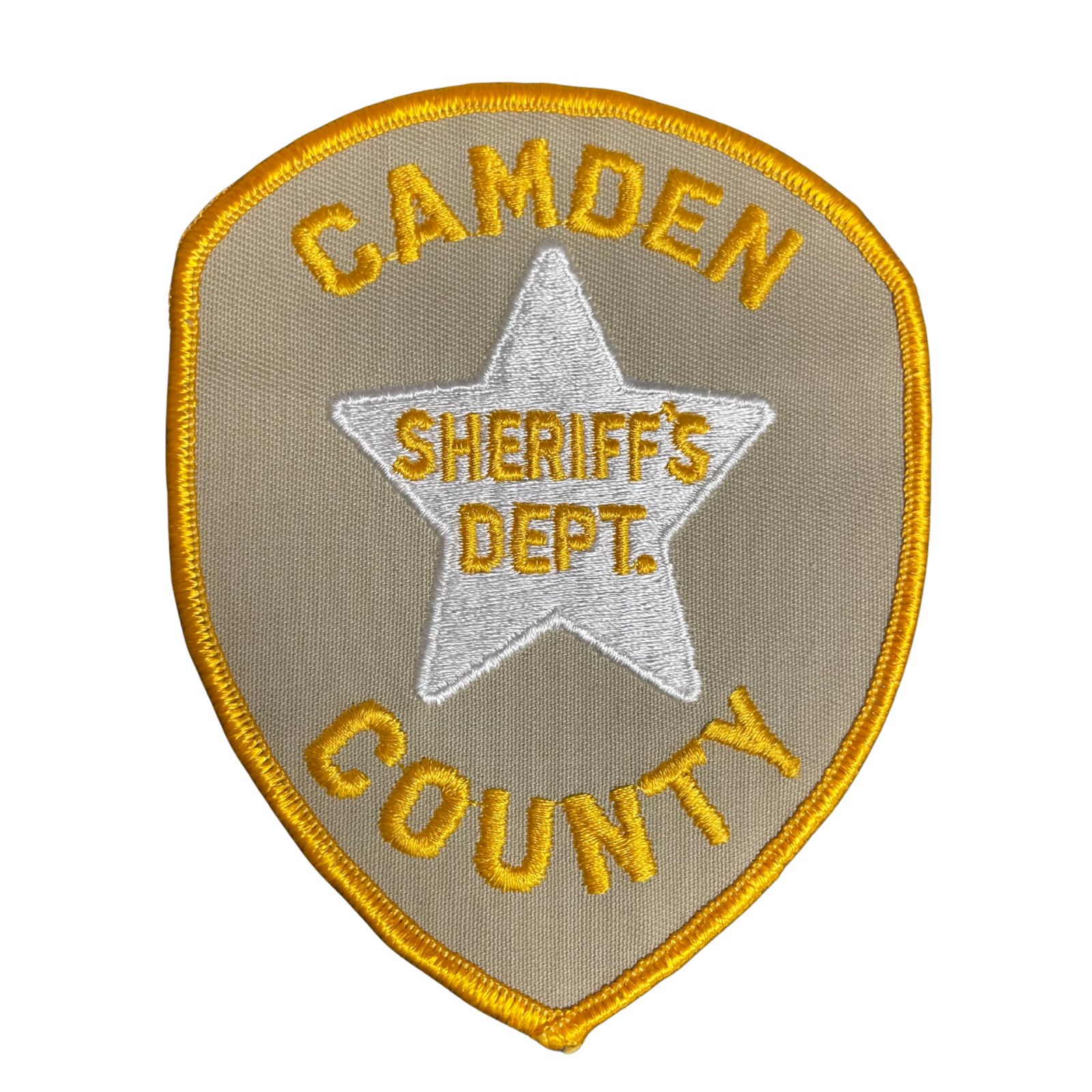 USA rendőr Camden County Sheriff's Dept. hímzett felvarró