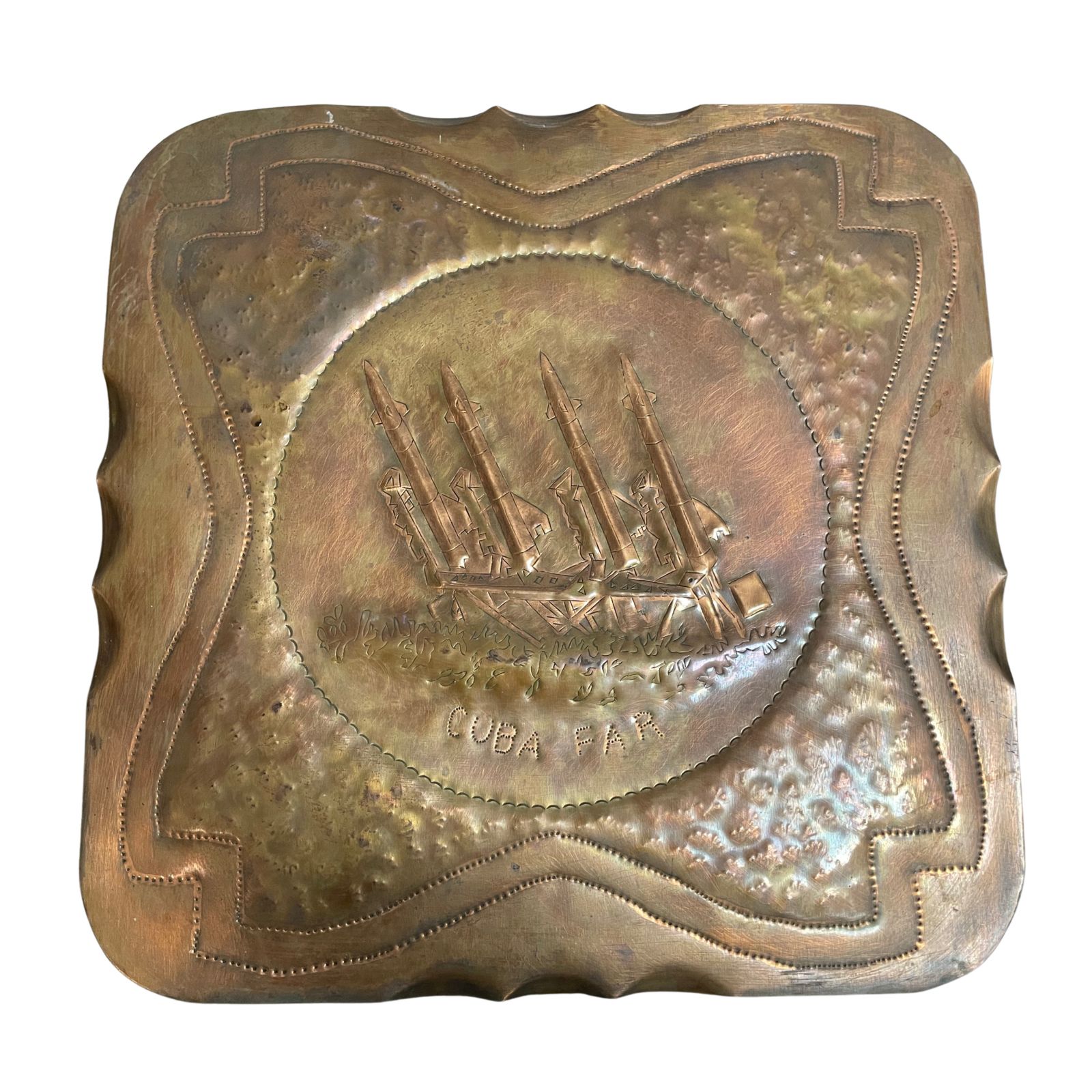 "CUBA FAR" kubai katonai emlékplakett