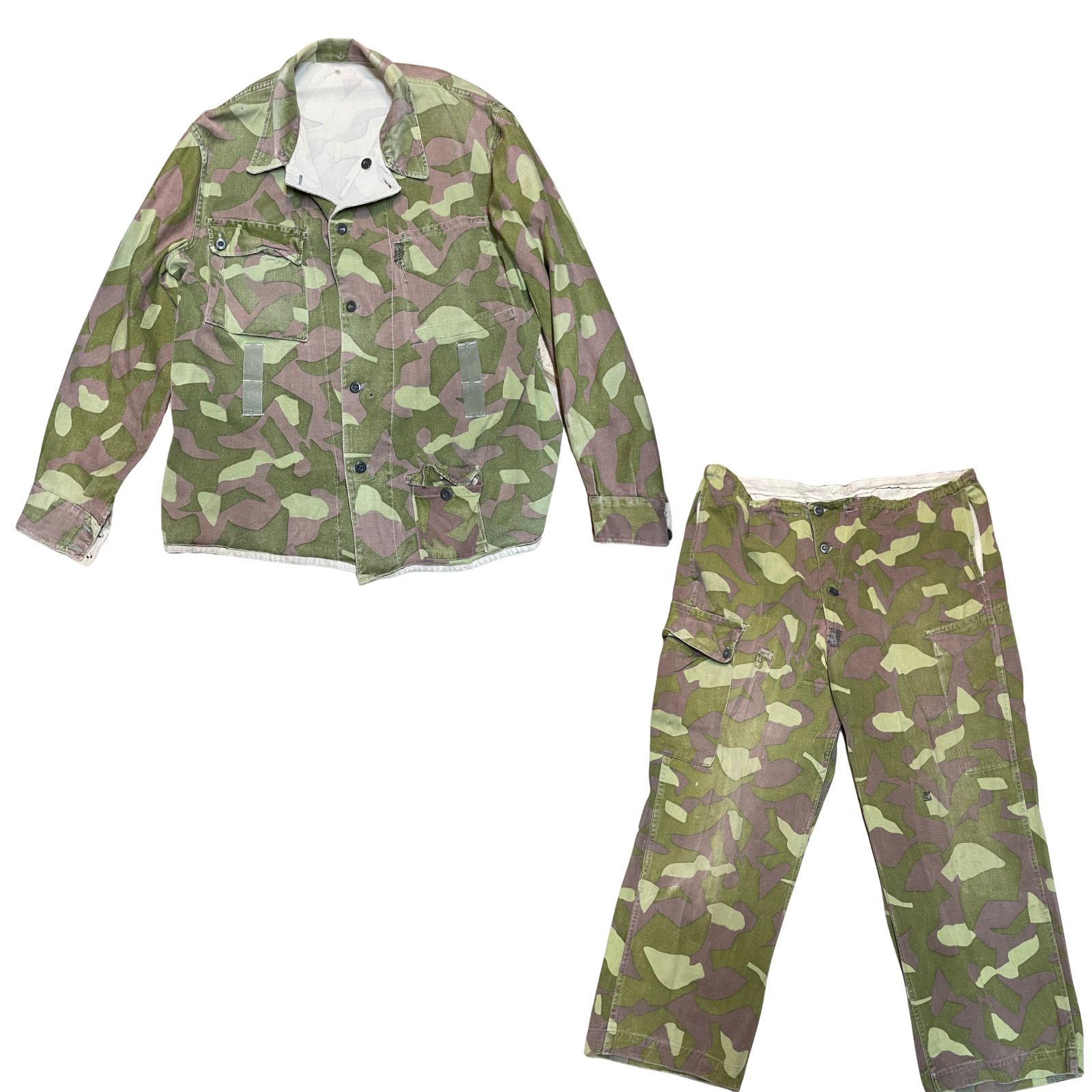 Finn M62 „Kurkkusalaatti" kétoldalas terepszínű egyenruha szett, használt