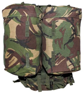 Angol DPM Rádiós hátizsák levehető zsebekkel