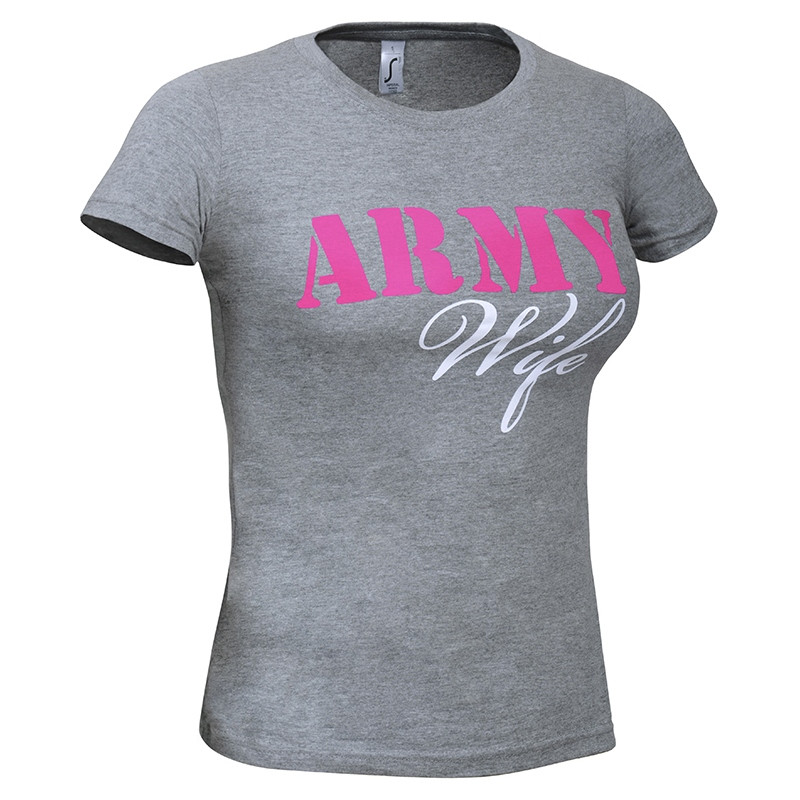 Női rövidujjú mintás póló több színben "ARMY GIRL"