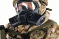 British Army GSR Gas Mask,  Gázálarc, SCOTT, Hordtáskával