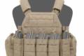 Warrior DCS 7,62 AK/5,56 Plate Carrier Combo with 5x 5.56 / AK47 Open Mag Pouches, 2x Utility Pouches Combo - Coyote Tan