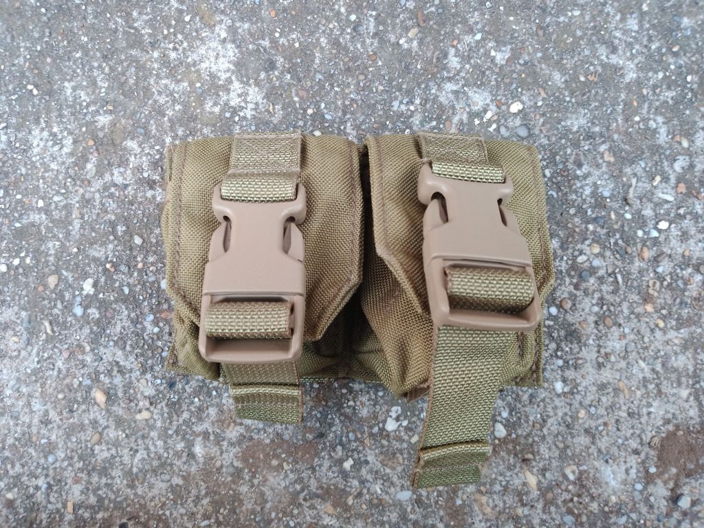 Eagle Ind. Double Frag. Grenade Pouch, Coyote