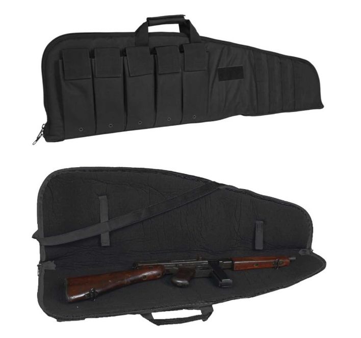 Mil-Tec fegyvertáska hordszíjjal – fekete (100 cm / 120 cm)