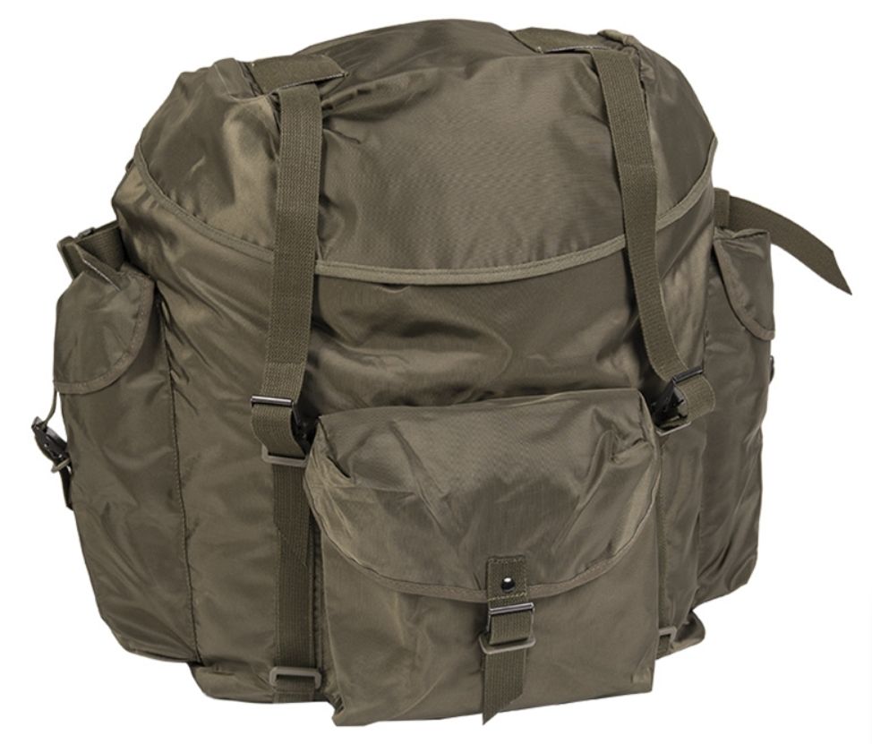 Osztrák katonai hátizsák hevederzettel (ALICE típusú) – 70+ liter