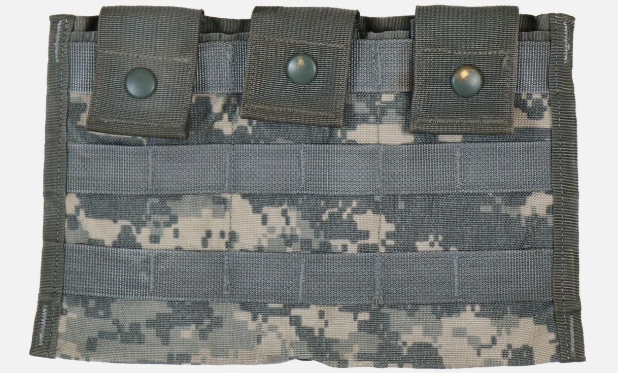 US Army amerikai MOLLE II Three Mag Pouch – UCP hármas tárzseb, használt