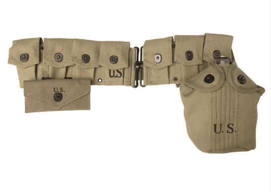 WW2/ US KHAKI GARAND BELT - Amerikai repro Garand málhaöv