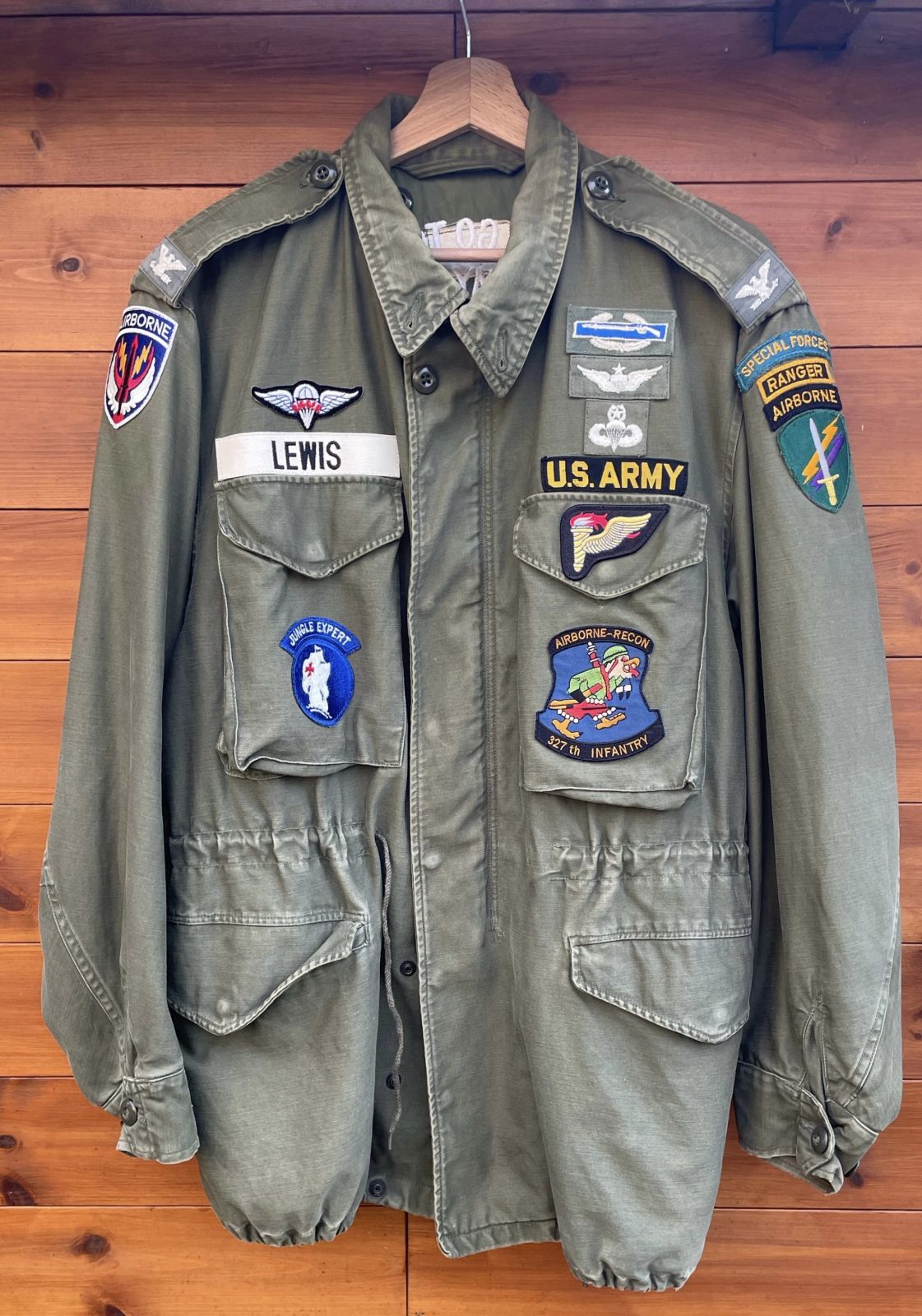 Amerikai M-51 vietnami veterán kabát, hímzett