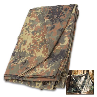 BW / Flecktarn Sátorlap Szett ( 2db Ponyva + tok )