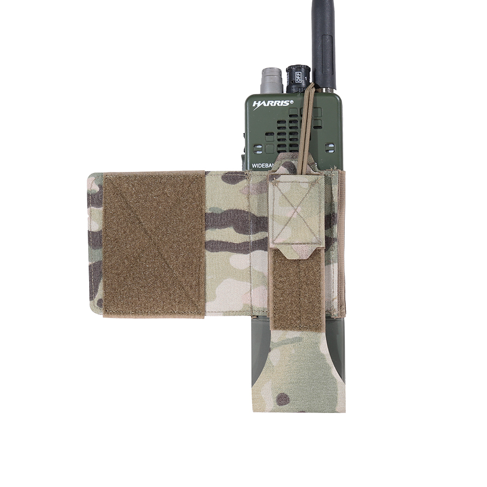 Warrior Laser Cut Wing Velcro MBITR / Harris Radio Pouch MultiCam, Rádió Tok